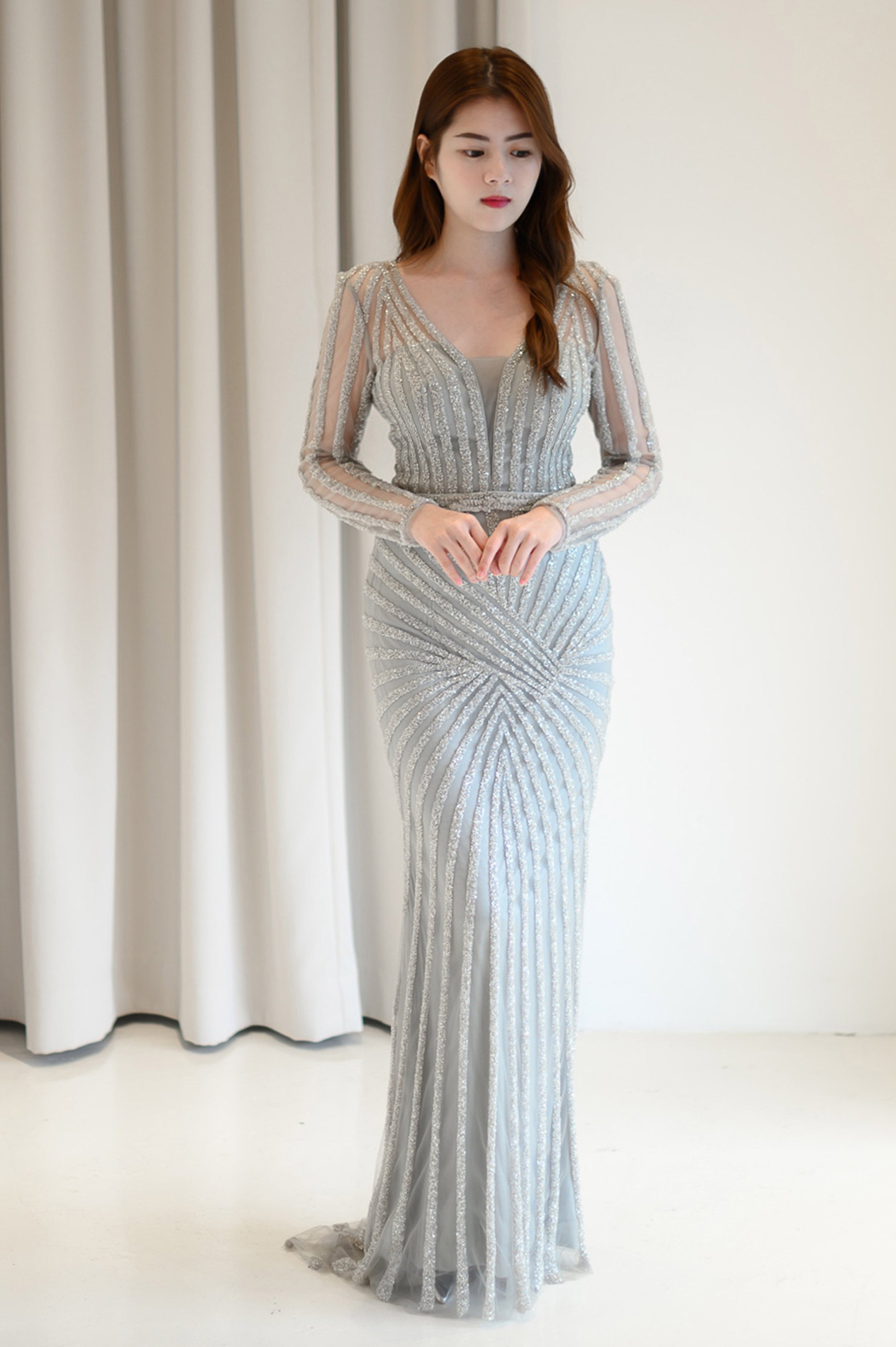 Elegant Sparkle Line Dress GlamEdge Dress & Gown Elegant Sparkle Line Dress GlamEdge Dress & Gown