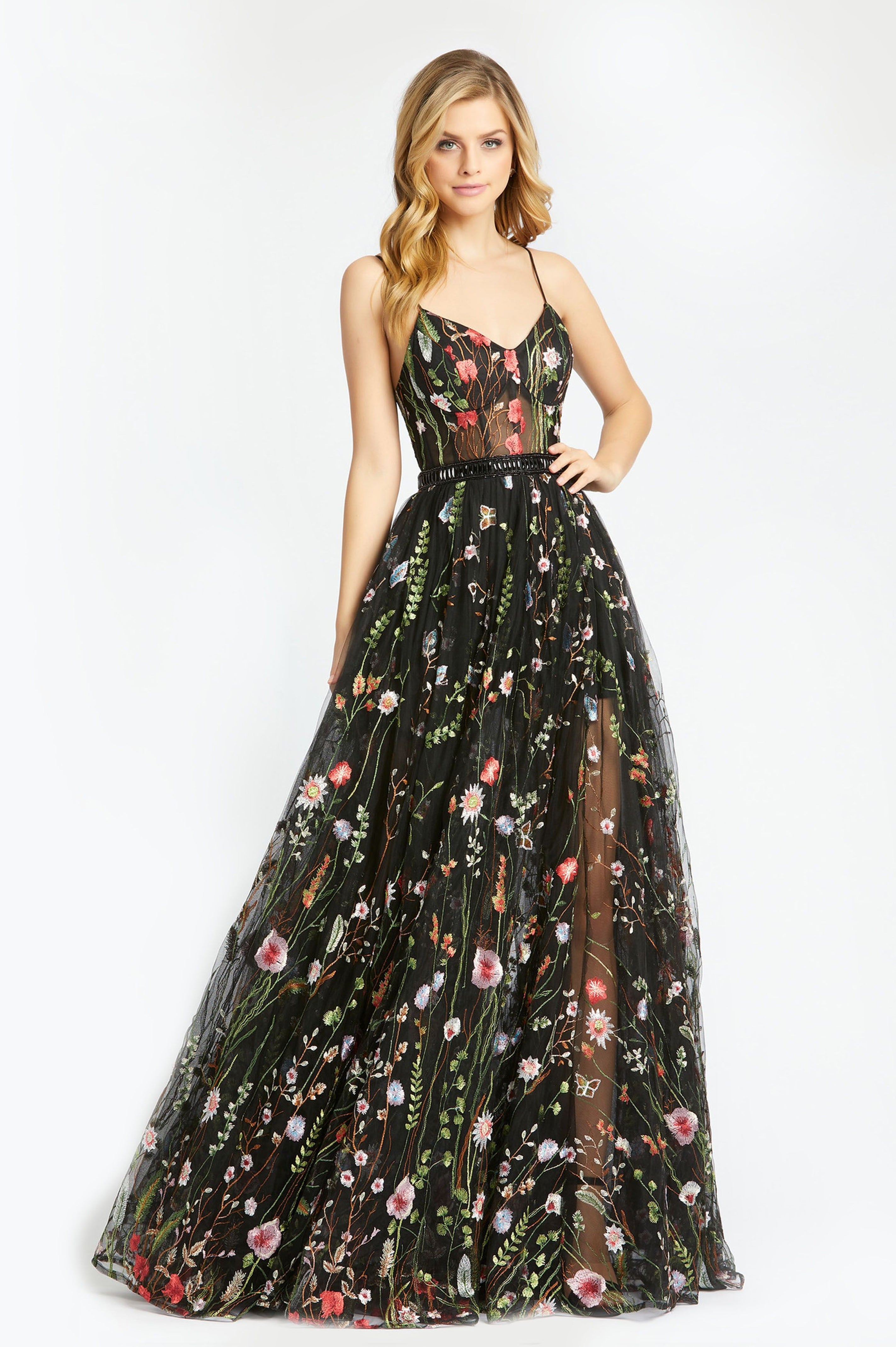 MD Garden Floral Black Gown – GlamEdge Dress Gown Rental, 41% OFF