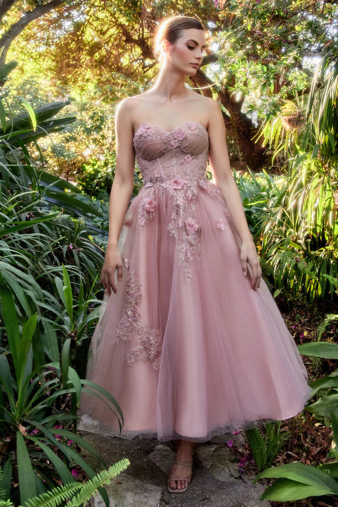 AL Helena Pink Midi Gown – GlamEdge Dress & Gown