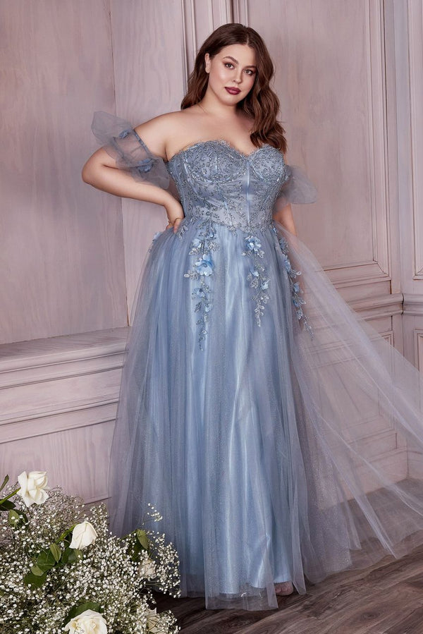 CD Odette Lace Smoky Blue Gown