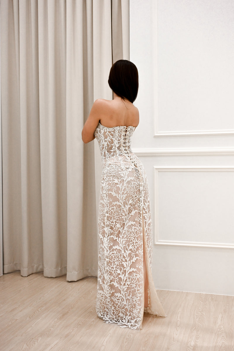 White & Lace Meghan Gown