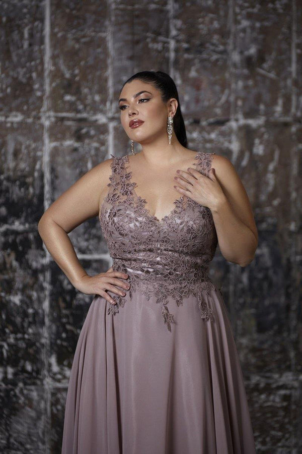 CD Corolla Mauve Gown