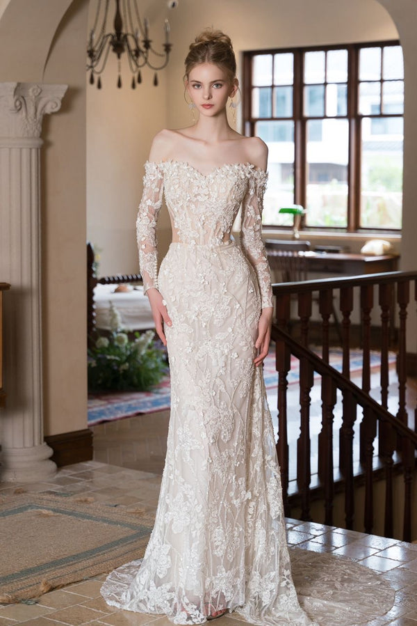 LP Lumiere Floral White Gown