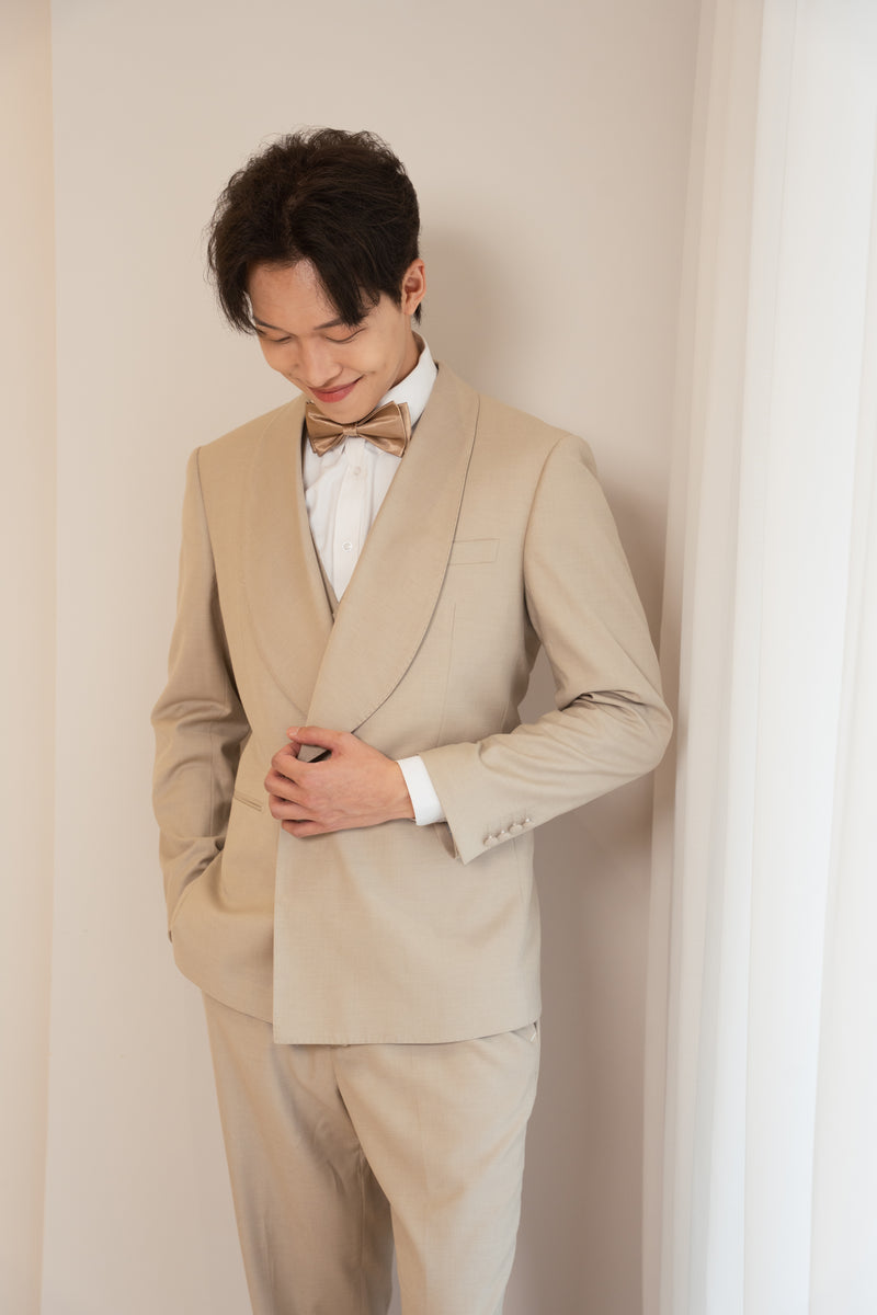 Men Suit Beige