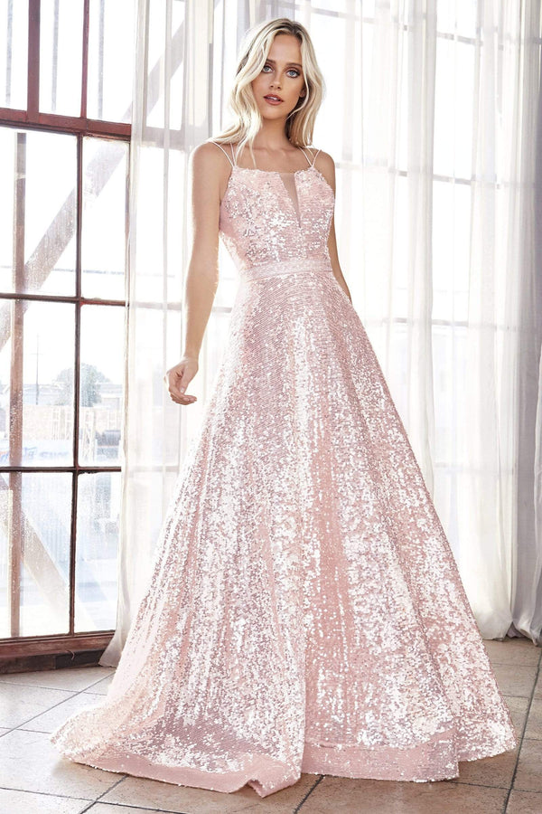 CD Isabelle Pink Sequin Gown