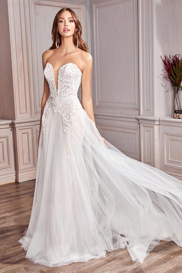 CD Sona Sweetheart White Gown