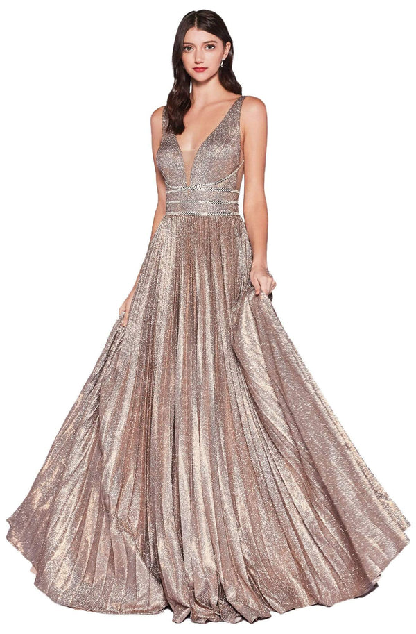 CD Agnes Stardust Copper Silver Gown