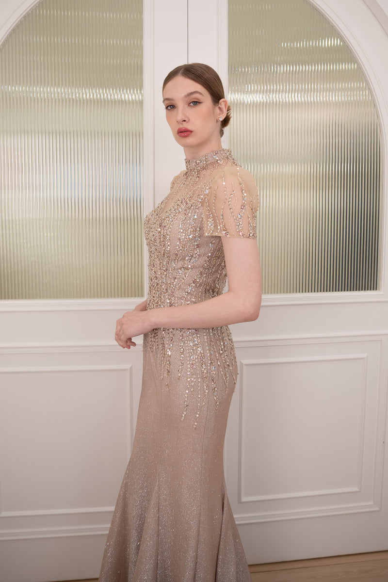 Tinna Champagne Mermaid Gown