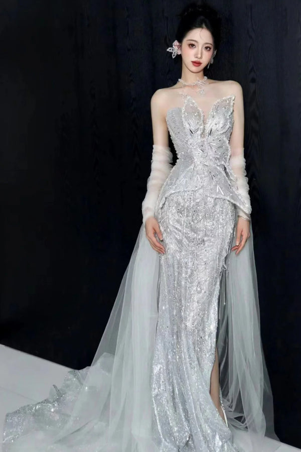 SM Darin Butterfly Mermaid Couture Gown