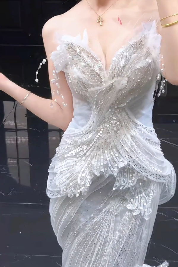 SM Espera Mermaid Blue Gown