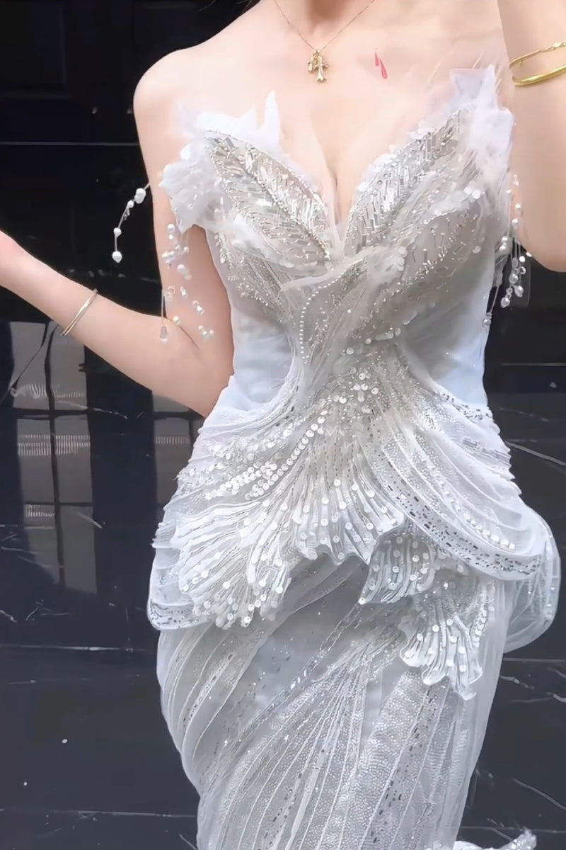 SM Espera Mermaid Blue Gown