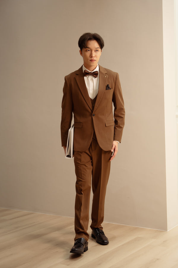 Men Suit Dark Brown (JK9981)