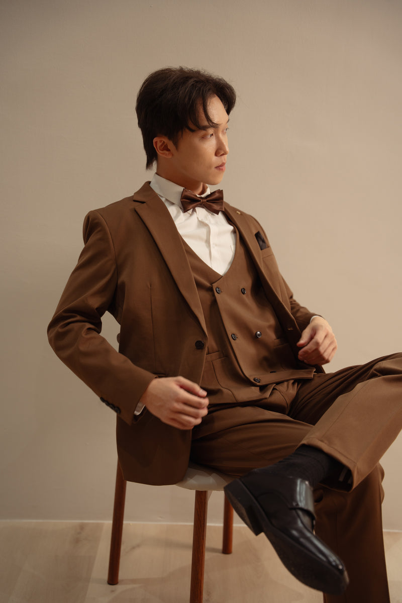 Men Suit Dark Brown (JK9981)