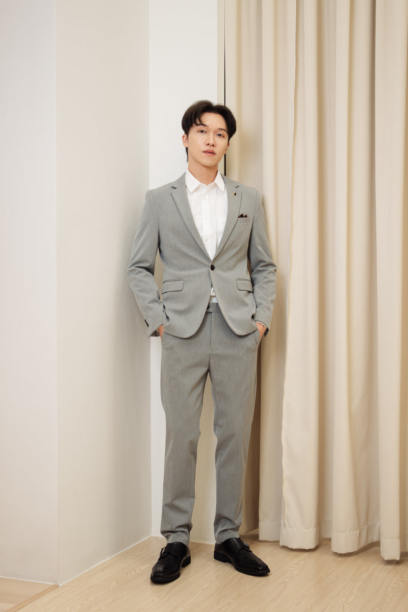 Men Suit Light Grey (JK9823)