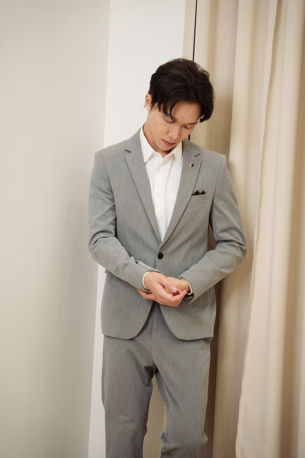 Men Suit Light Grey (JK9823)