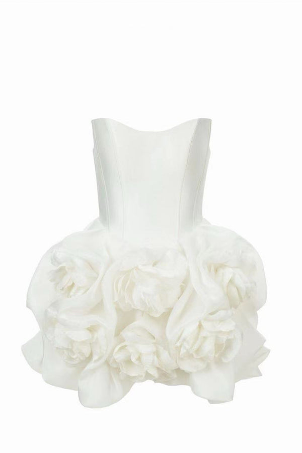 VD Finola Peony White Mini Gown