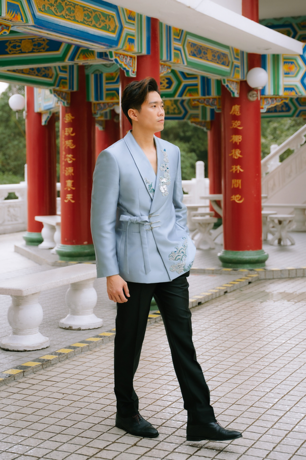 JB Oriental Blues Men Coat (T253)