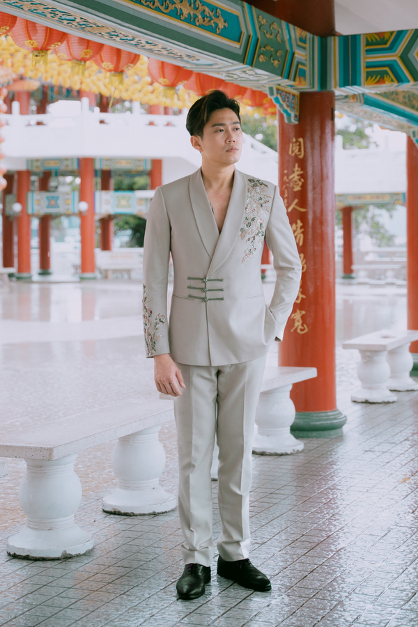 JB Oriental Beige Men Coat (T255)