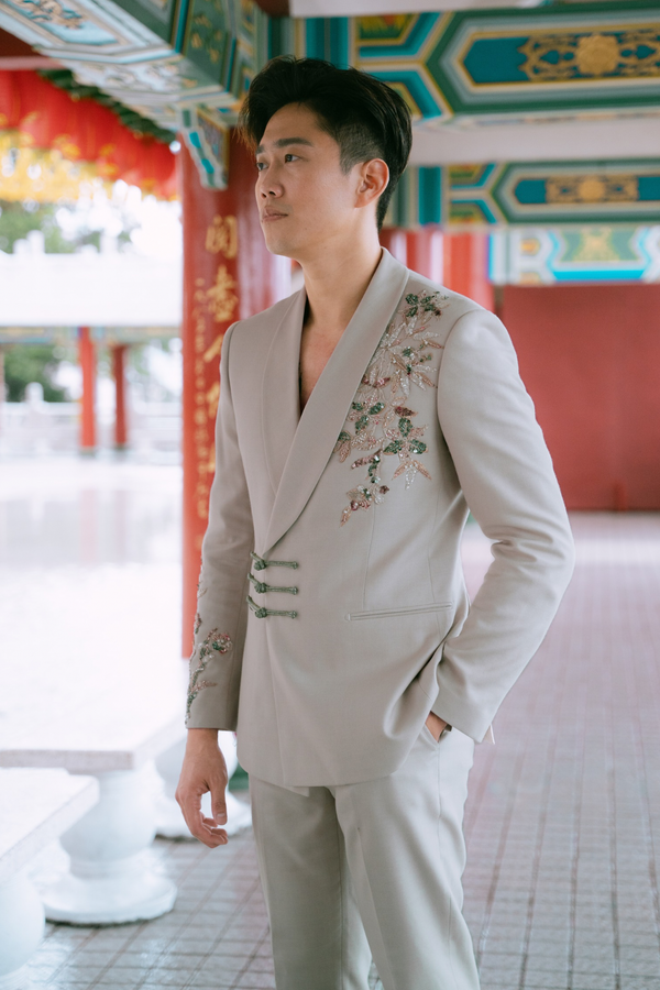 JB Oriental Beige Men Coat (T255)