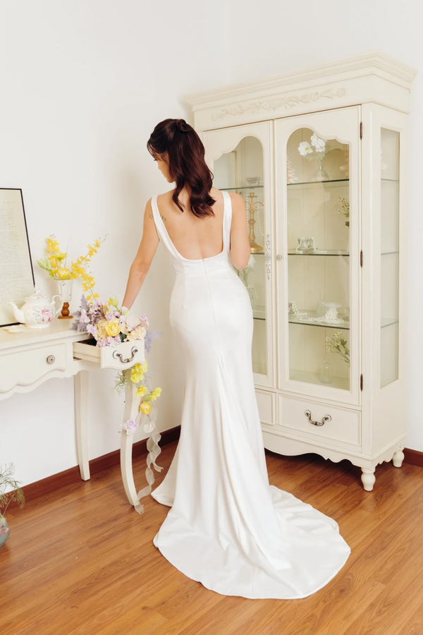 White & Lace Dakota Gown