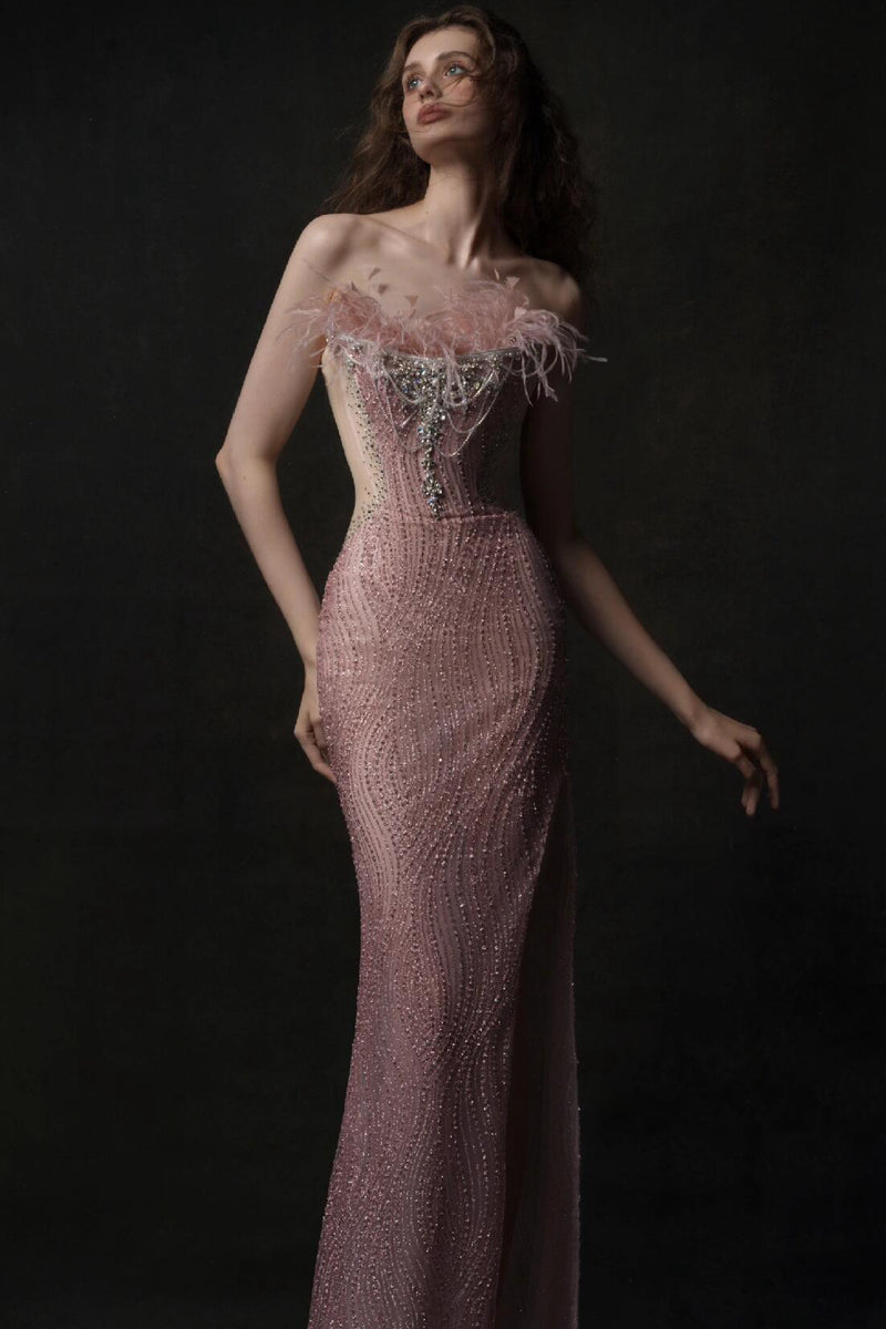 LP Luise Furry Pink Gown