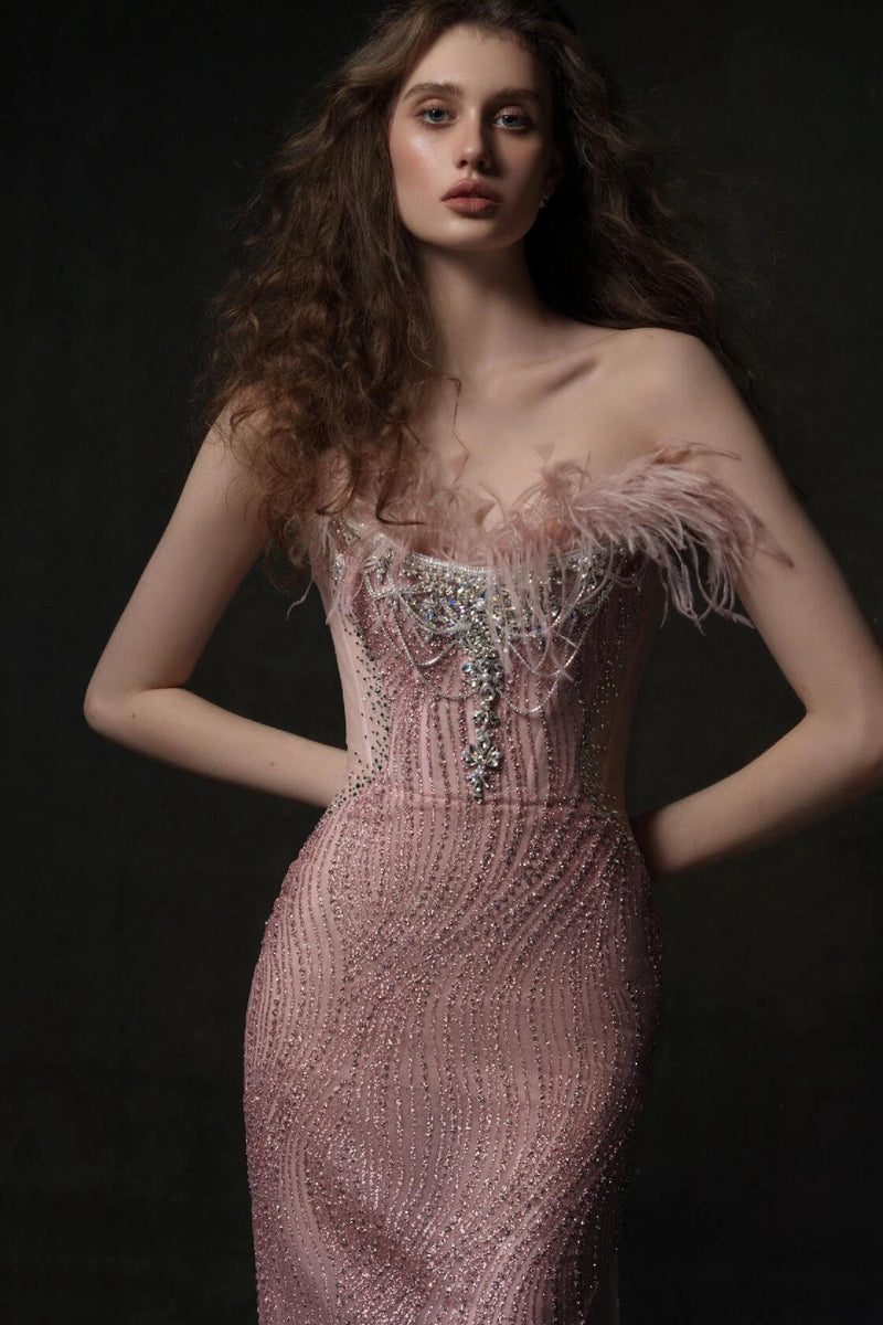 LP Luise Furry Pink Gown