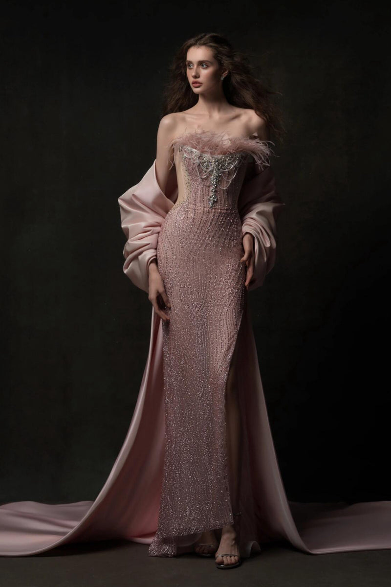 LP Luise Furry Pink Gown