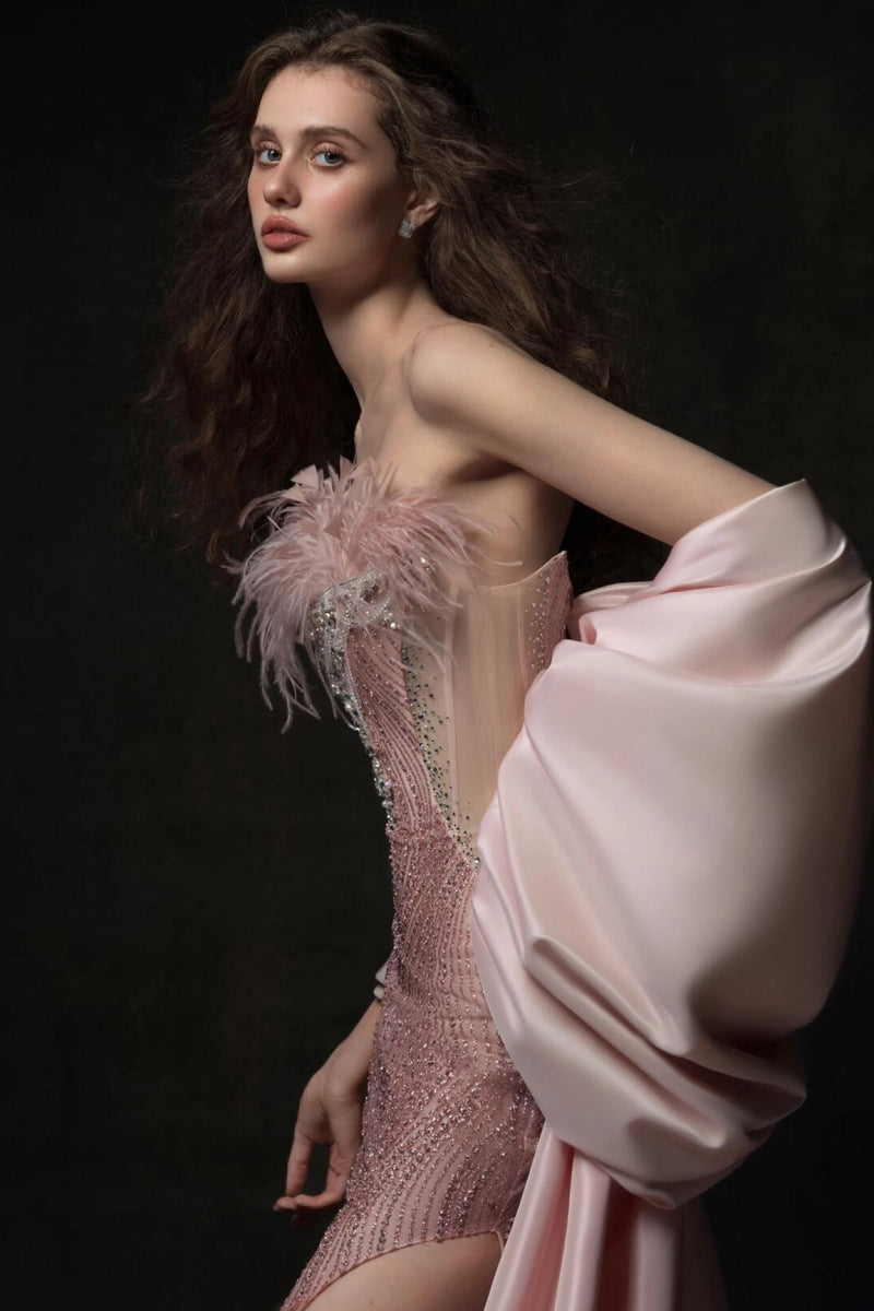 LP Luise Furry Pink Gown