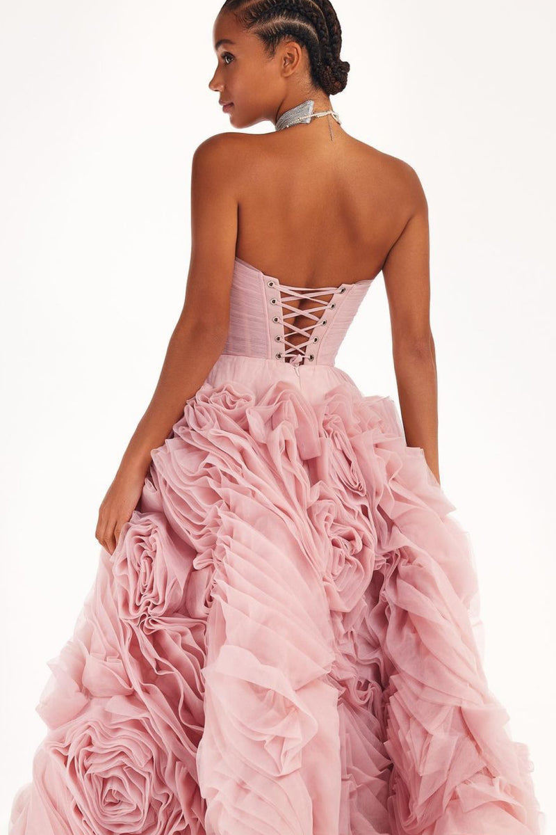 Milla Aubrey Midi Pink Gown