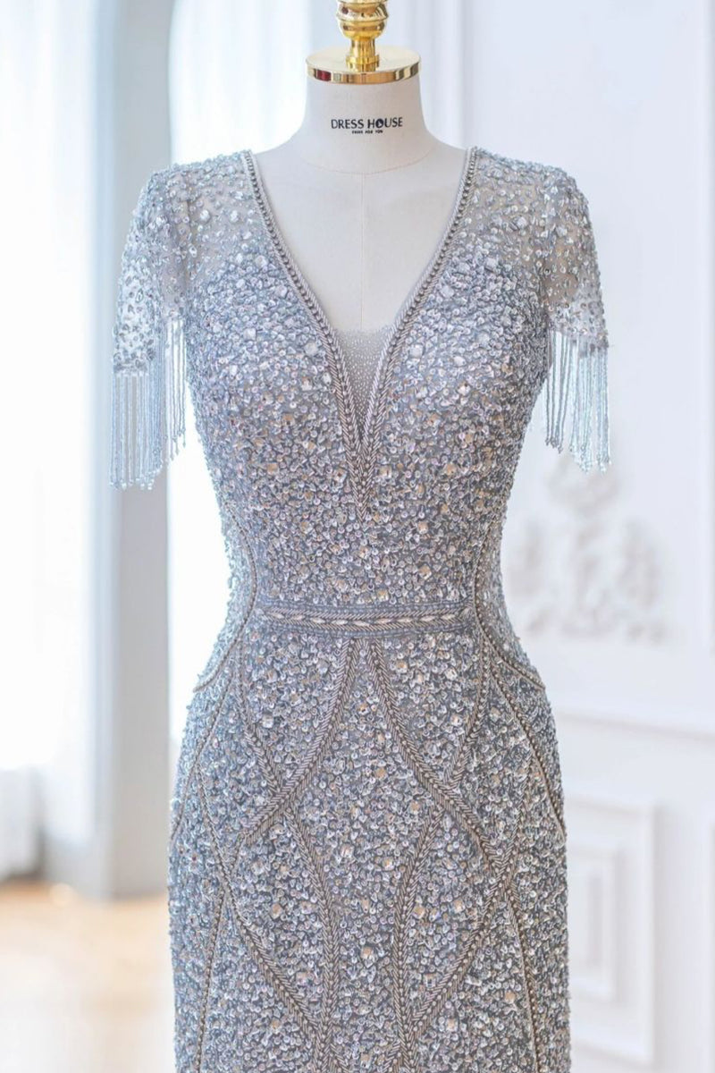 Cleona Silver Gown