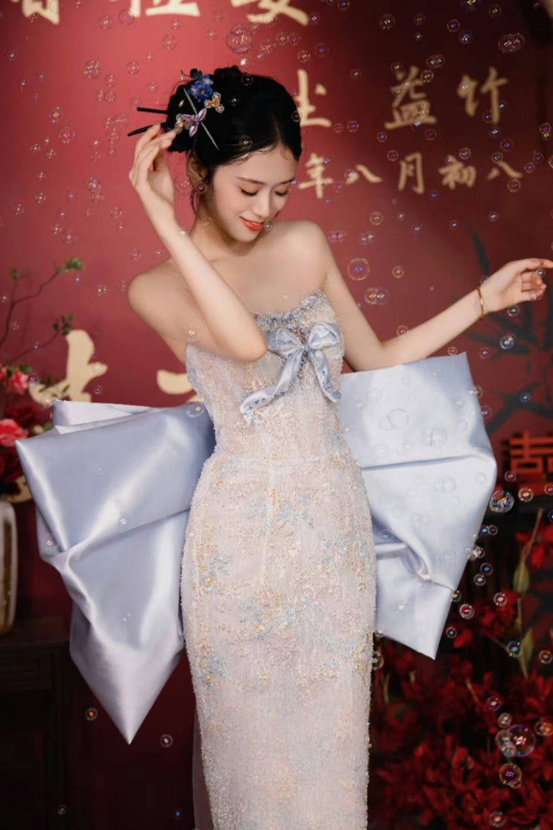 GX Willa Light Blue Ribbon Gown