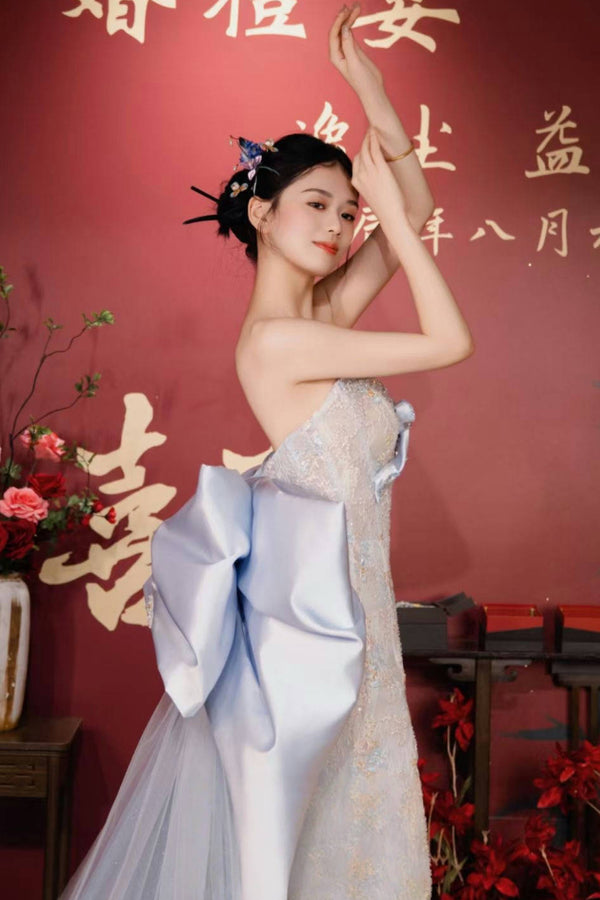 GX Willa Light Blue Ribbon Gown