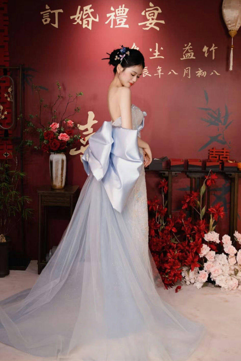 GX Willa Light Blue Ribbon Gown