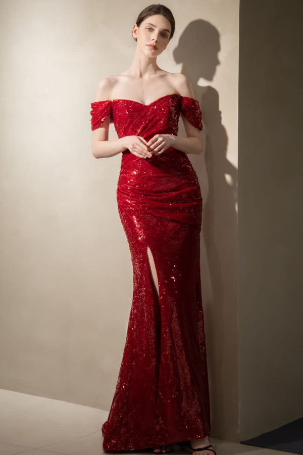 LP Gracie Red Overskirt Gown