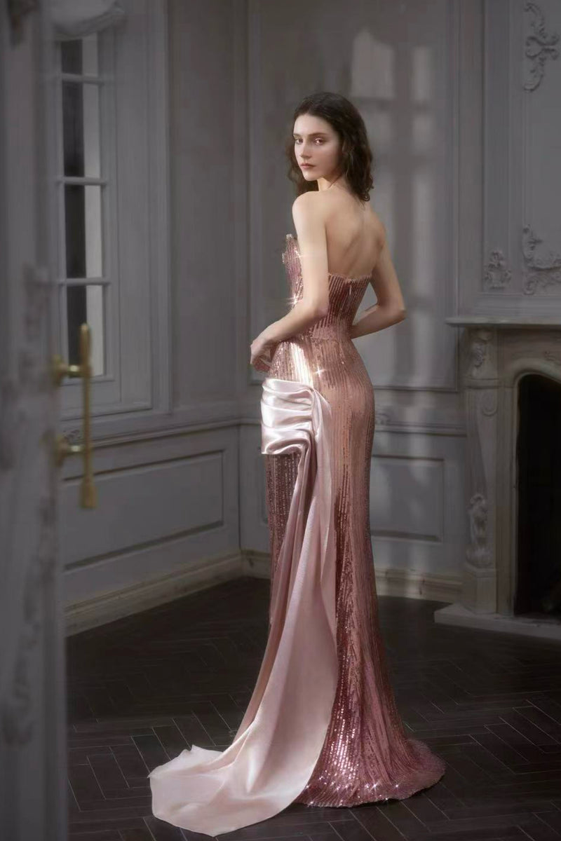 S Mousse Amour Rose Gold Gown