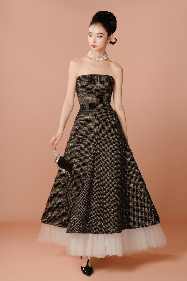 De Garbo Louise Black Vintage Gown