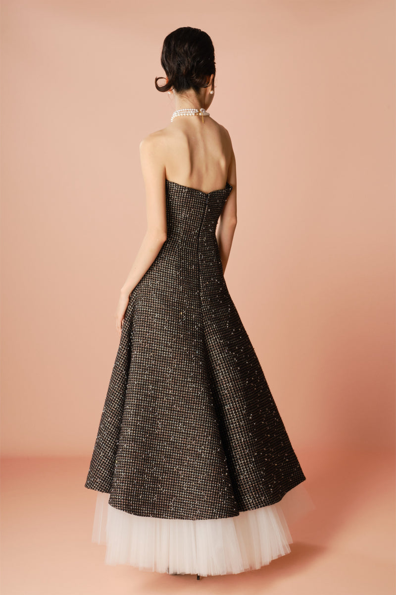 De Garbo Louise Black Vintage Gown