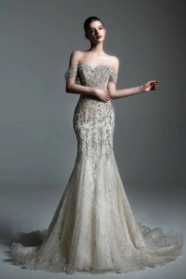 KC Sephina Off Shoulder Mermaid Bridal Ballgown