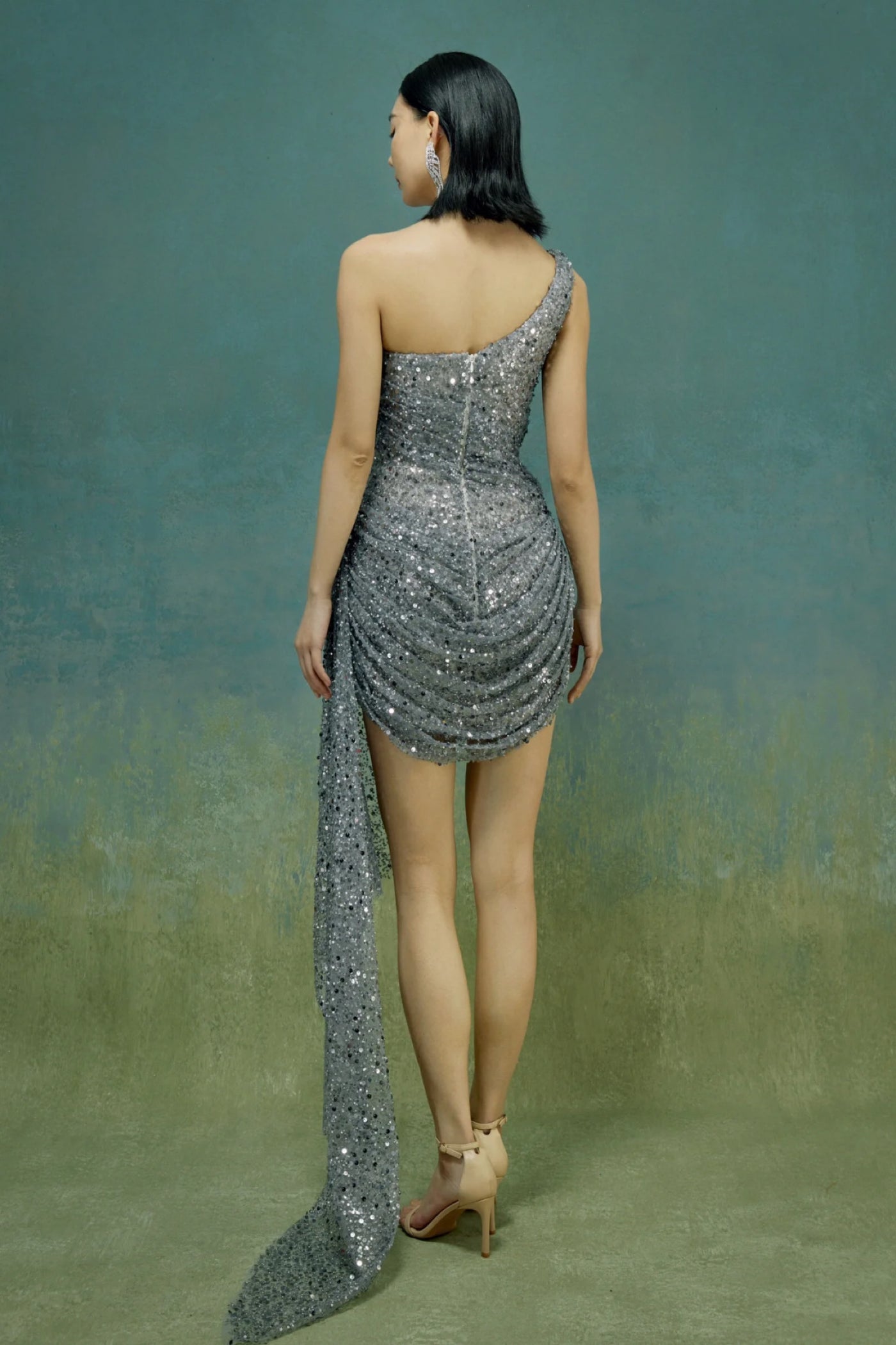 SC Polaxy Galaxy Navy Glitter Gown  GlamEdge Dress & Gown