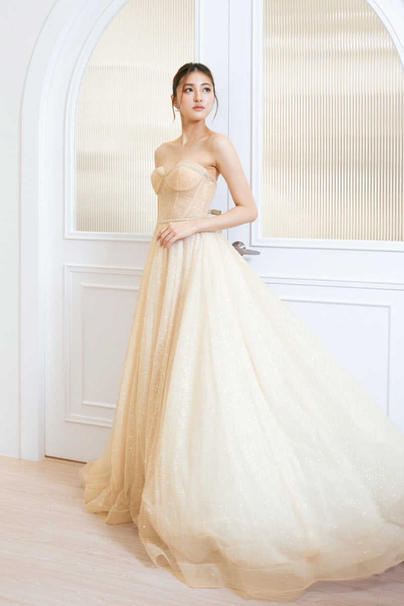Hansel Glitter Gold Gown
