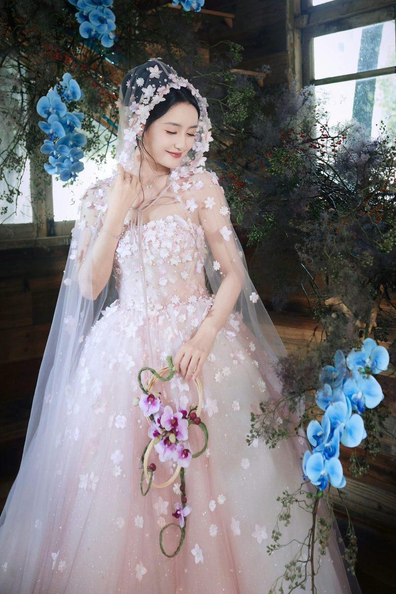 SC Rozelle Blossom Pink Floral Gown