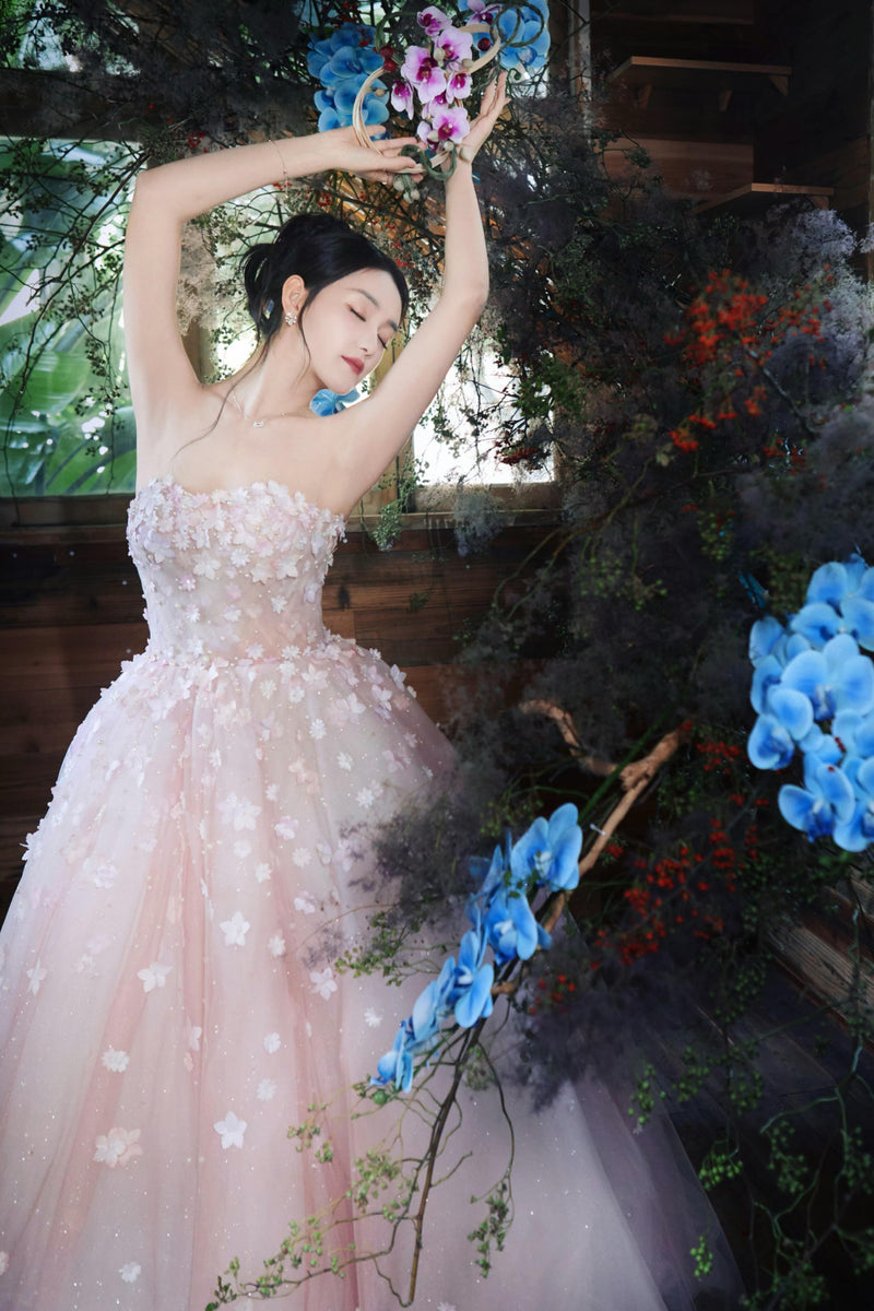 SC Rozelle Blossom Pink Floral Gown