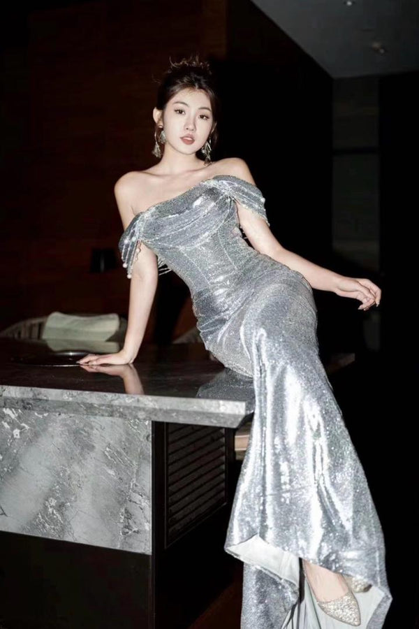 LH Sienna Silver Gown