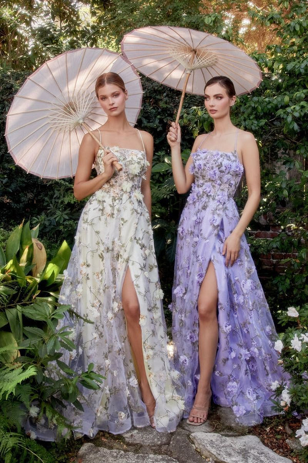 AL Adina Purple Floral Gown