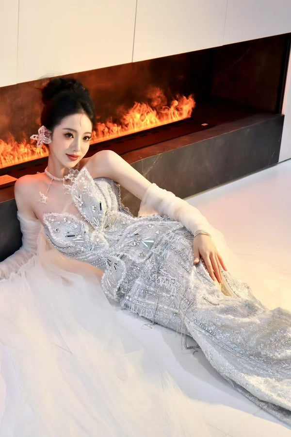 SM Darin Butterfly Mermaid Couture Gown