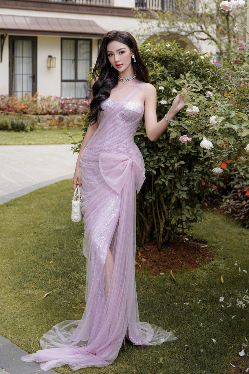 VD CMT Luminelle Purple Dress