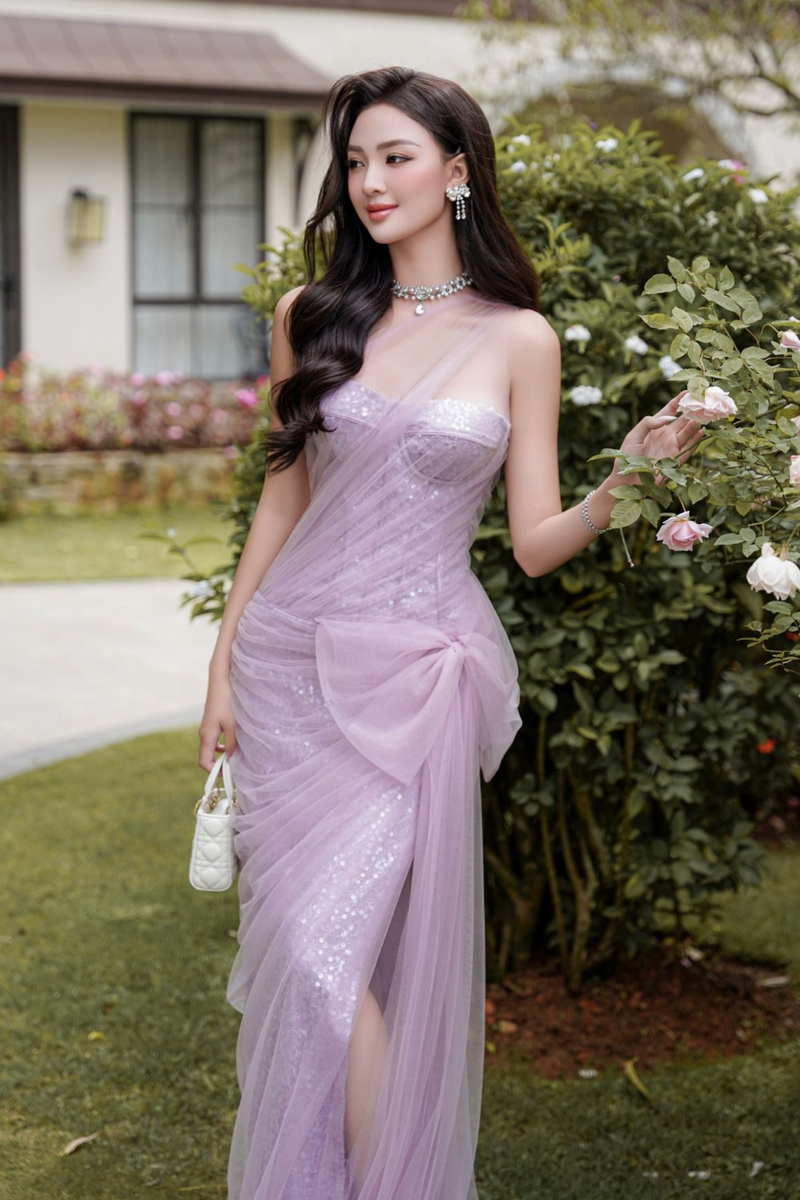 VD CMT Luminelle Purple Dress