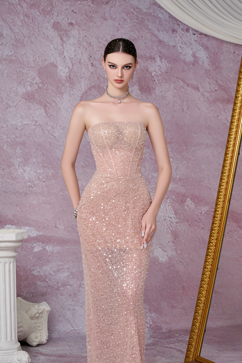 VD CMT Meteor Pink Off Shoulder Dress
