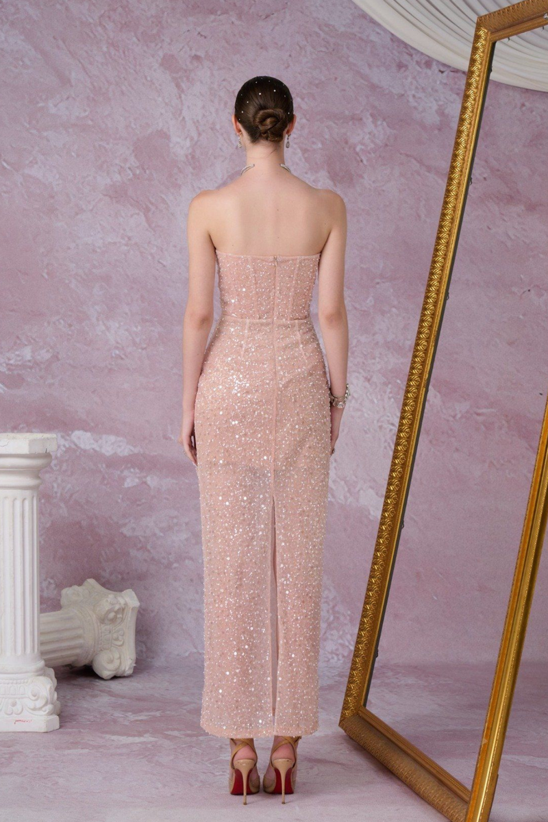 VD CMT Meteor Pink Off Shoulder Dress