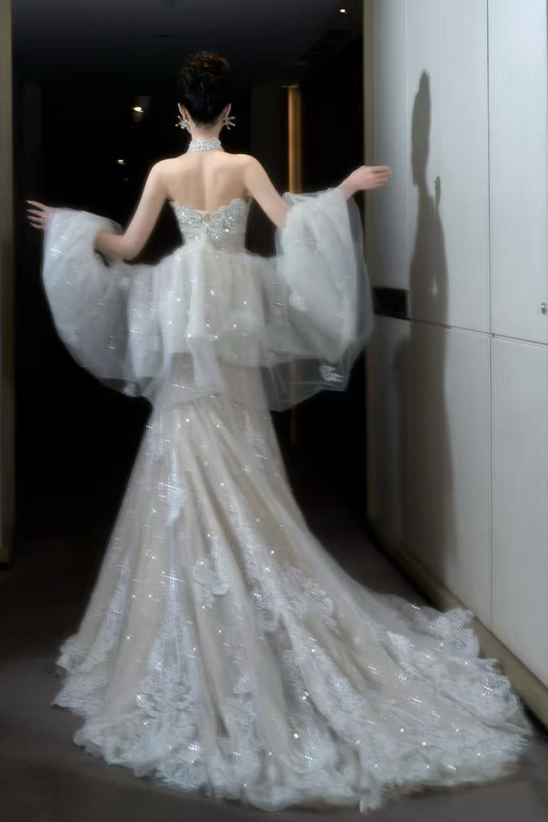 NMX Shining Maiden Mermaid Gown with Cape